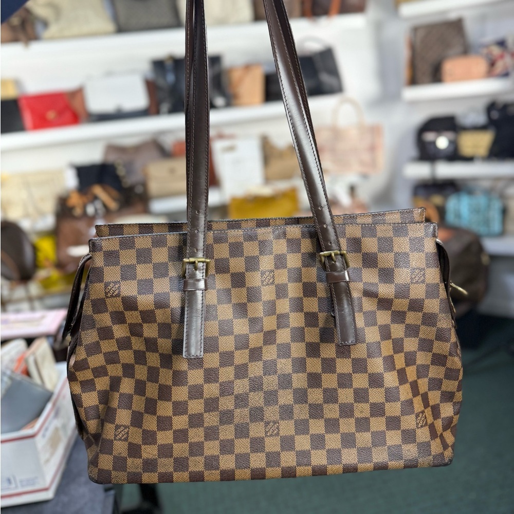 LV DAMIER EBENE TOTE BAG